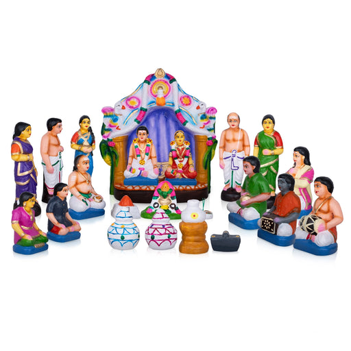 Handcrafted Navaratri Golu inspired by Indian culture, perfect for golu bommai set
