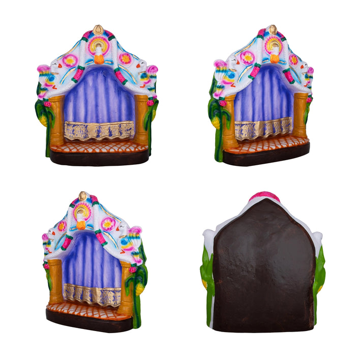 Iyer Marriage Clay Golu Bommai Set - 13 x 11 Inches | Giri Golu Doll/ Navaratri Golu Bomma/Gombe/Bommai - Clay Kolu Bommai