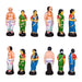 Iyer Marriage Clay Golu Bommai Set - 13 x 11 Inches | Giri Golu Doll/ Navaratri Golu Bomma/Gombe/Bommai - Clay Kolu Bommai