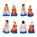 Iyer Marriage Clay Golu Bommai Set - 13 x 11 Inches | Giri Golu Doll/ Navaratri Golu Bomma/Gombe/Bommai - Clay Kolu Bommai