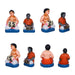 Iyer Marriage Clay Golu Bommai Set - 13 x 11 Inches | Giri Golu Doll/ Navaratri Golu Bomma/Gombe/Bommai - Clay Kolu Bommai