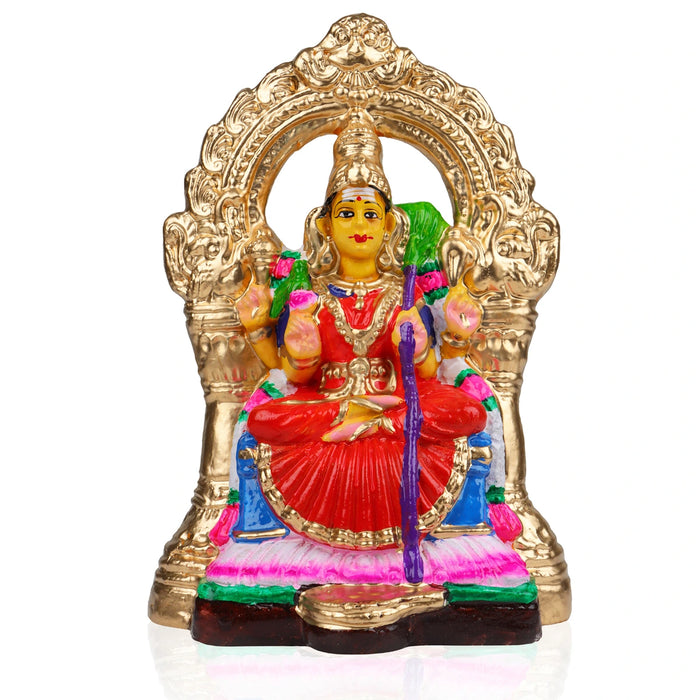 Kamakshi Clay Golu Bommai - 9 x 8 Inches | Giri Golu Goll/ Navartri Kolu Bomma/ Gombe/ Dasara Doll