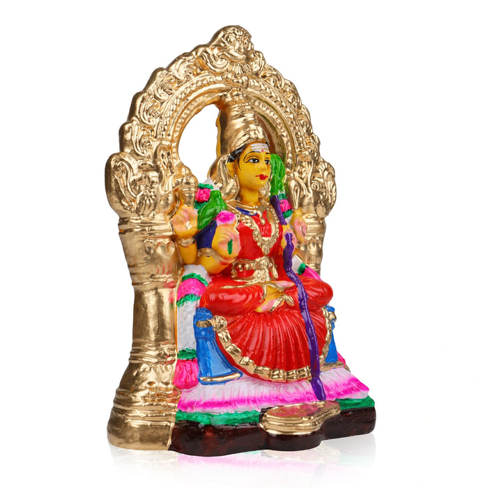 Kamakshi Clay Golu Bommai - 9 x 8 Inches | Giri Golu Goll/ Navartri Kolu Bomma/ Gombe/ Dasara Doll