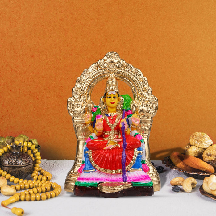 Kamakshi Clay Golu Bommai - 9 x 8 Inches | Giri Golu Goll/ Navartri Kolu Bomma/ Gombe/ Dasara Doll