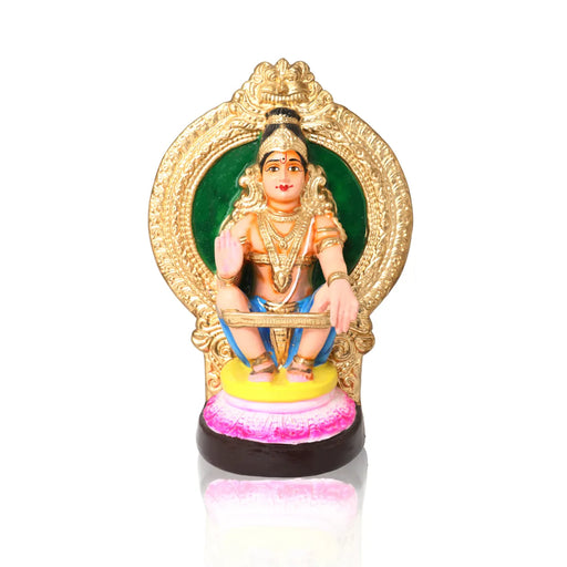 Ayyapan paper mache Golu Bommai - 12 inches / Golu Doll / Navaratri Golu Bomma / Gombe / Bommalu - Paper Mache Kolu Bommai