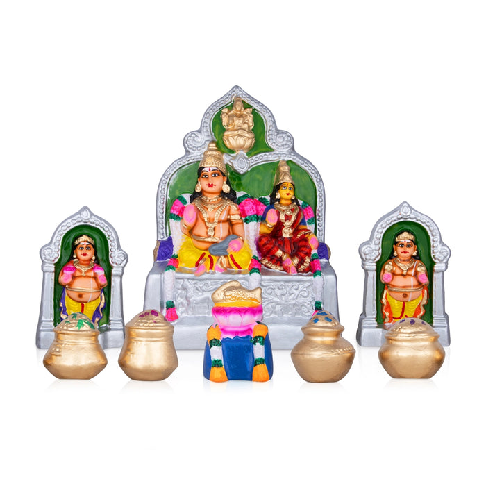 Kuberan Paper Mache Golu Bommai Set - 12 x 9 Inches | Giri Golu Doll/ Navaratri Golu Bomma/Gombe/Bommai