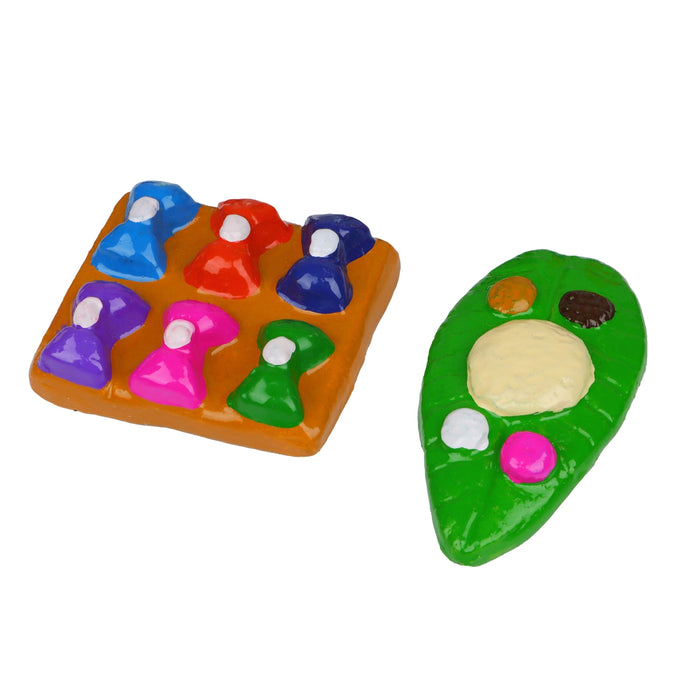 Ayyappan Irumudi Kettu Clay Golu Bommai Set - 7 x 3.5 Inches | Giri Golu Doll/ Navaratri Golu Bomma/Gombe - Clay Kolu Bommai