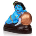 Crawling Krishna with Pot Clay Golu Bommai - 6 x 5 Inches | Giri Golu Doll/ Navaratri Golu Bomma/Gombe/Bommai - Clay Kolu Bommai