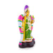 Andal Standing Clay Golu Bommai - 17 x 8 Inches | Giri Golu Doll/ Navaratri Golu Bomma/Gombe/Bommai - Clay Kolu Bommai