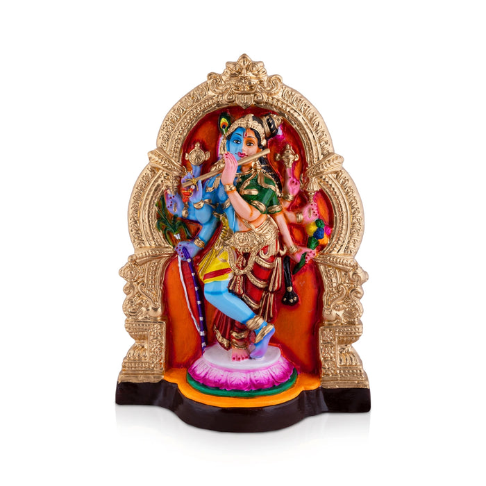 Shanmohana Krishna Paper Mache Golu Bommai - 15.5 x 11.2 Inches | Giri Golu Doll/ Navaratri Golu Bomma/ Gombe