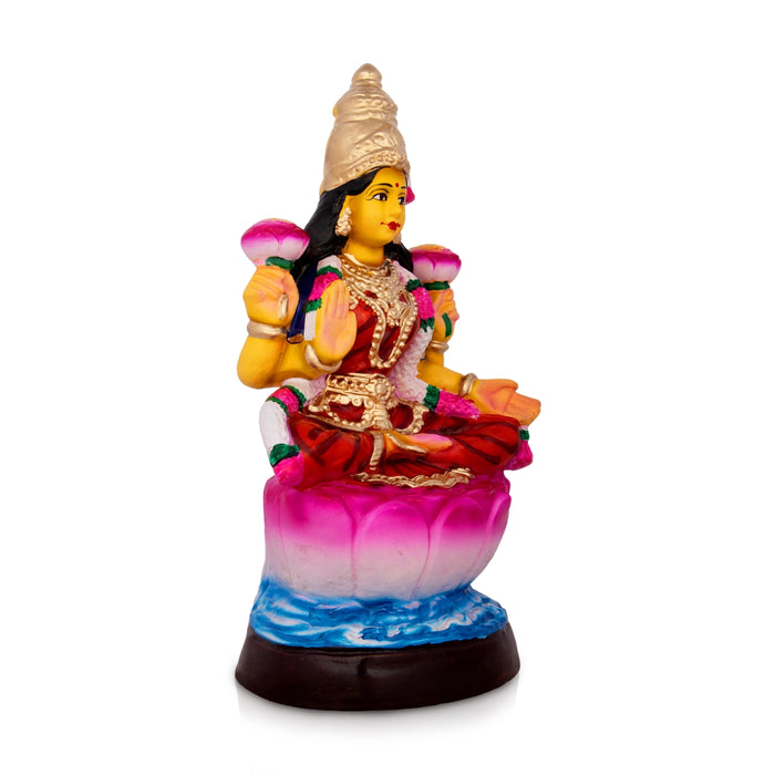 Lakshmi Idol Paper Mache Golu Bommai - 13 x 8.5 Inches | Giri Golu Doll/ Navaratri Golu Bomma/Gombe/Bommai