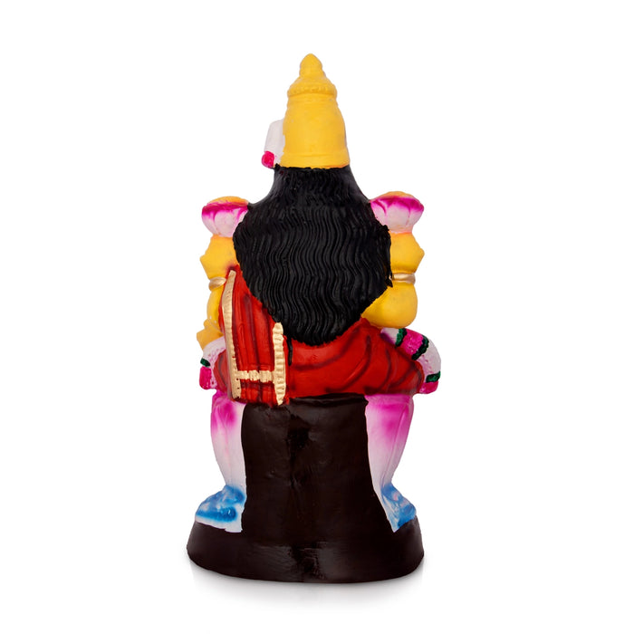 Lakshmi Idol Paper Mache Golu Bommai - 13 x 8.5 Inches | Giri Golu Doll/ Navaratri Golu Bomma/Gombe/Bommai