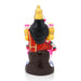 Lakshmi Murti Sitting On Lotus Clay Golu Bommai - 10 x 4 Inches | Giri Golu Doll/ Navaratri Golu Bomma/ Gombe - Clay Kolu Bommai