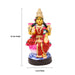 Lakshmi Murti Sitting On Lotus Clay Golu Bommai - 10 x 4 Inches | Giri Golu Doll/ Navaratri Golu Bomma/ Gombe - Clay Kolu Bommai