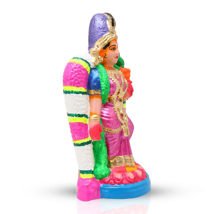 Andal Clay Golu Bommai - 9 x 5 Inches | Giri Golu Doll/ Navaratri Golu Bomma/Gombe/Bommai