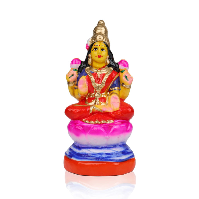 Lakshmi Clay Golu Bommai - 8 x 4 Inches | Giri Golu Doll/ Navaratri Golu Bomma/Gombe/Bommai