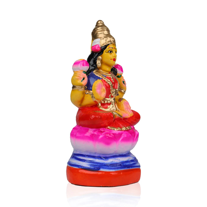 Lakshmi Clay Golu Bommai - 8 x 4 Inches | Giri Golu Doll/ Navaratri Golu Bomma/Gombe/Bommai