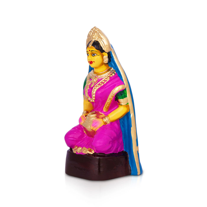 Yasodha Krishnar Clay Golu Bommai Set - 9.2 x 12 Inches | Giri Golu Doll/ Navaratri Kolu Bomma/ Gombe/ Bommai