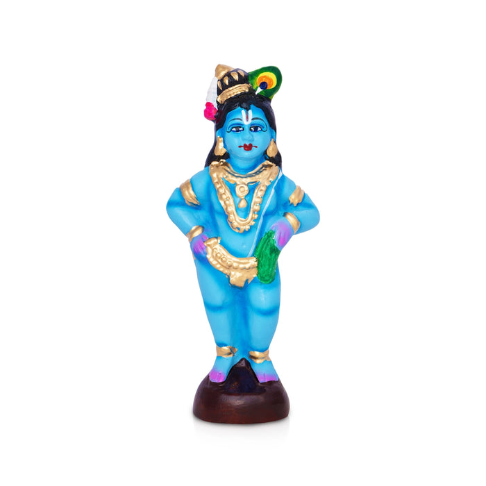 Yasodha Krishnar Clay Golu Bommai Set - 9.2 x 12 Inches | Giri Golu Doll/ Navaratri Kolu Bomma/ Gombe/ Bommai