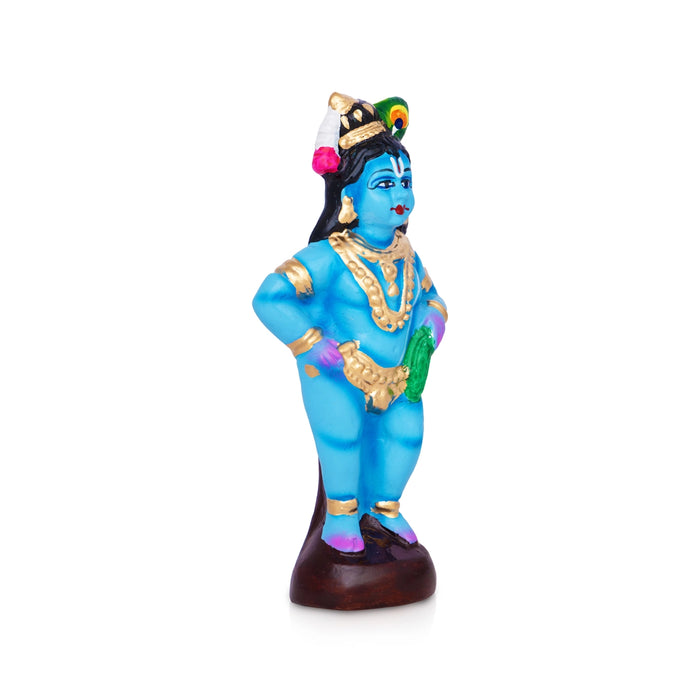 Yasodha Krishnar Clay Golu Bommai Set - 9.2 x 12 Inches | Giri Golu Doll/ Navaratri Kolu Bomma/ Gombe/ Bommai