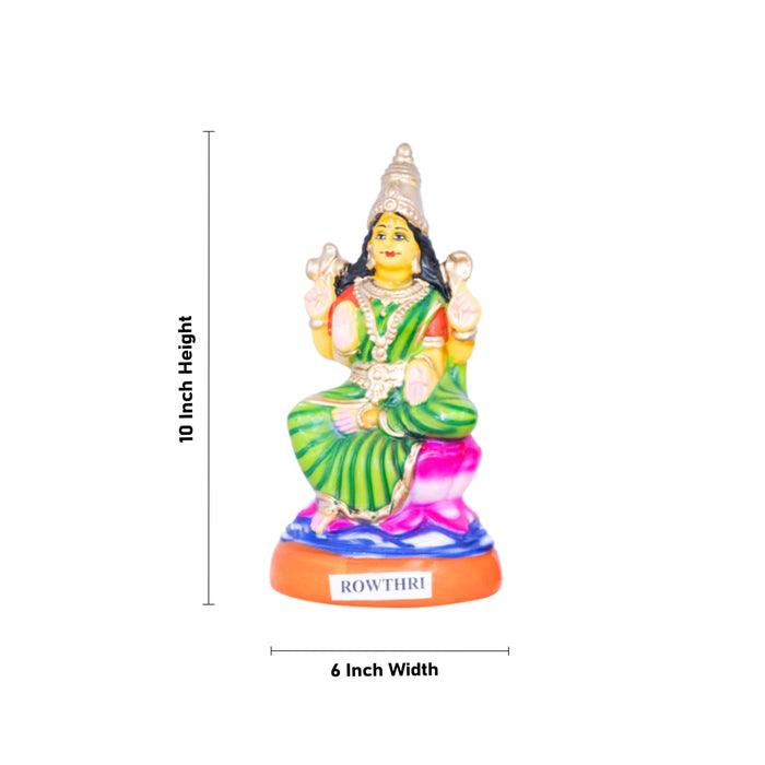 Nava Nayagi Statue Paper Mache Golu Bommai Set - 10 x 6 Inches | 9 Pcs/ Giri Golu Doll/ Navaratri Bommai/ Gombe
