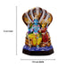 Lakshmi Narayana Paper Mache Golu Bommai - 15 x 7.5 Inches | Giri Golu Doll/ Navaratri Golu Bomma/Gombe/Bommai - Paper Mache Kolu Bommai