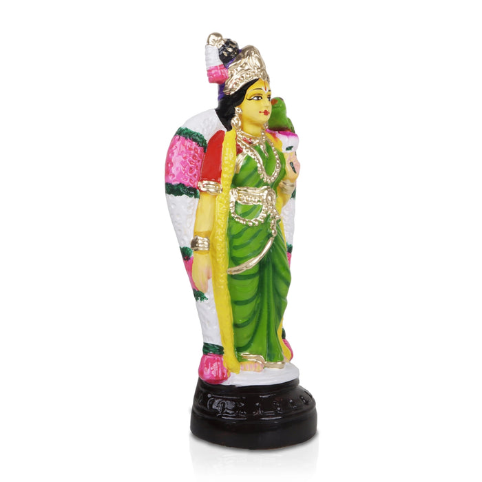 Andal Paper Mache Golu Bommai - 10 x 4 Inches | Giri Golu Goll/ Navartri Kolu Bommai/ Gombe/ Bomma