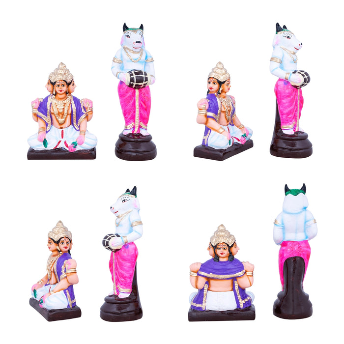 Meenakshi Kalyanam Paper Mache Golu Bommai Set - 11 x 4 Inches | 14 Pcs/ Giri Golu Doll/ Navaratri Golu Bommai