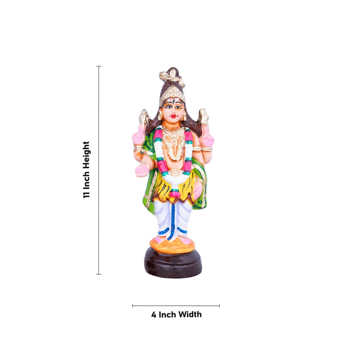 Meenakshi Kalyanam Paper Mache Golu Bommai Set - 11 x 4 Inches | 14 Pcs/ Giri Golu Doll/ Navaratri Golu Bommai