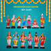 Meenakshi Kalyanam Clay Golu Bommai Set - 9.5 x 4.5 Inches | Giri Golu Doll/ Navaratri Golu Bomma/Gombe/Bommai - Clay Kolu Bommai