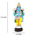 Meenakshi Kalyanam Clay Golu Bommai Set - 10 x 4 Inches | Giri Golu Doll/ Navaratri Golu Bomma/Gombe/Bommai - Clay Kolu Bommai