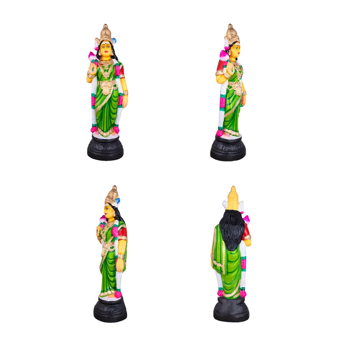 Murugan Valli Deivanai Statue Paper Mache Golu Bommai Set - 18 x 6 Inches | Giri Golu Doll/ Navaratri Gombe