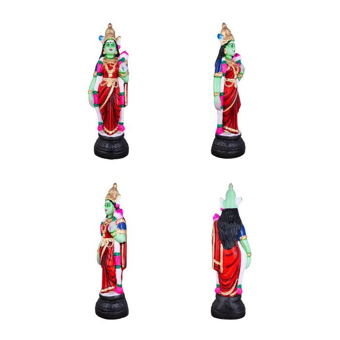 Murugan Valli Deivanai Statue Paper Mache Golu Bommai Set - 18 x 6 Inches | Giri Golu Doll/ Navaratri Gombe