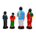 Pongal Clay Golu Bommai Set - 8 x 7 Inches | 8 Pcs/ Giri Golu Doll/ Navaratri Golu Bomma/ Gombe - Clay Golu Bommai