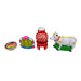Pongal Clay Golu Bommai Set - 8 x 7 Inches | 8 Pcs/ Giri Golu Doll/ Navaratri Golu Bomma/ Gombe - Clay Golu Bommai
