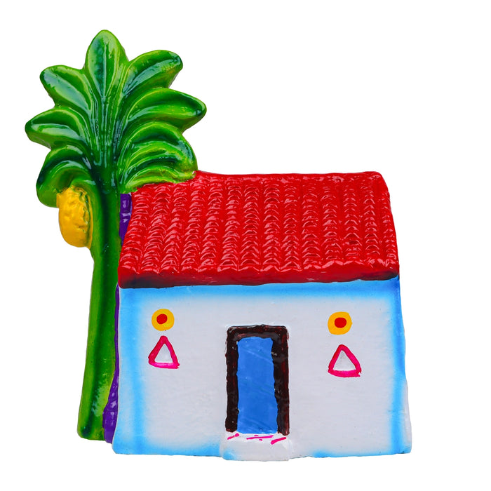 Pongal Clay Golu Bommai Set - 8 x 7 Inches | 8 Pcs/ Giri Golu Doll/ Navaratri Golu Bomma/ Gombe - Clay Golu Bommai