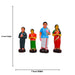 Pongal Clay Golu Bommai Set - 8 x 7 Inches | 8 Pcs/ Giri Golu Doll/ Navaratri Golu Bomma/ Gombe - Clay Golu Bommai