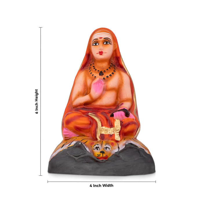 Adi Shankarar Paper Mache Golu Bommai - 6 inches | Golu Doll / Navaratri Golu Bomma /Gombe / Bommai - Paper Mache Kolu Bommai