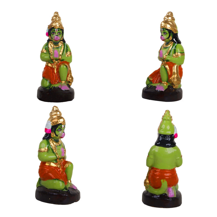 Ramar Pattabhishekam Clay Golu Bommai Set - 11 x 7 Inches | 8 Pcs/Giri Golu Doll/Navaratri Gombe/ Golu Bommai