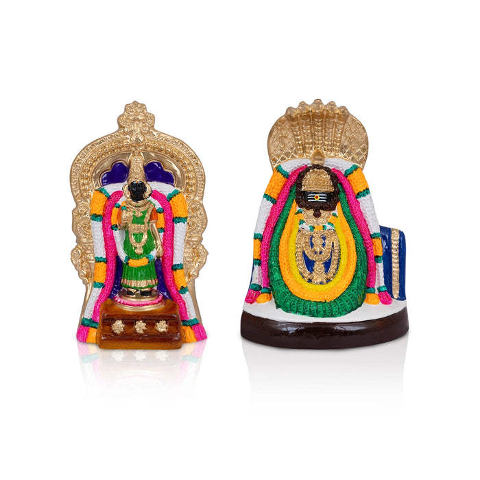 Annamalai Unnamalai Paper Mache Golu Bommai Pair - 12 x 8 Inches | Giri Golu Doll/ Navaratri Golu Bomma/ Gombe - Paper Mache Golu Bommai