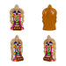 Annamalai Unnamalai Paper Mache Golu Bommai Pair - 12 x 8 Inches | Giri Golu Doll/ Navaratri Golu Bomma/ Gombe - Paper Mache Golu Bommai
