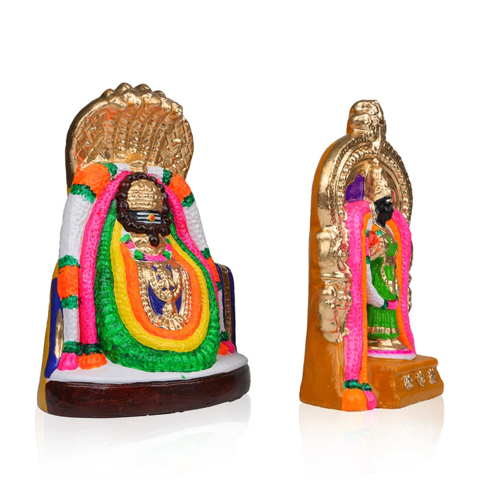 Annamalai Unnamalai Clay Golu Bommai Pair - 11 x 7 Inches | Giri Golu Goll/ Navartri Kolu Bommai/ Bommalu