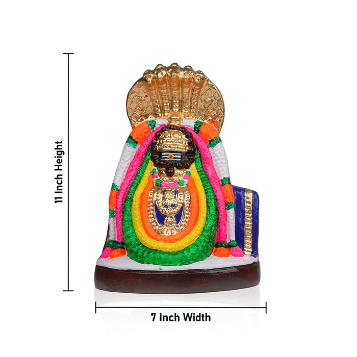 Annamalai Unnamalai Clay Golu Bommai Pair - 11 x 7 Inches | Giri Golu Goll/ Navartri Kolu Bommai/ Bommalu