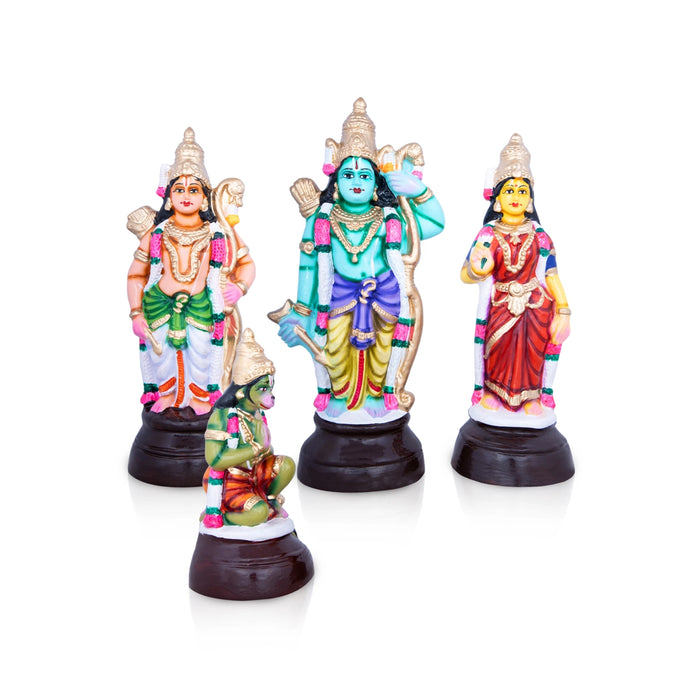 Ramar Paper Mache Golu Bommai Set - 14 x 6 Inches | Giri Golu Doll/ Navaratri Golu Bomma/Gombe/Bommai