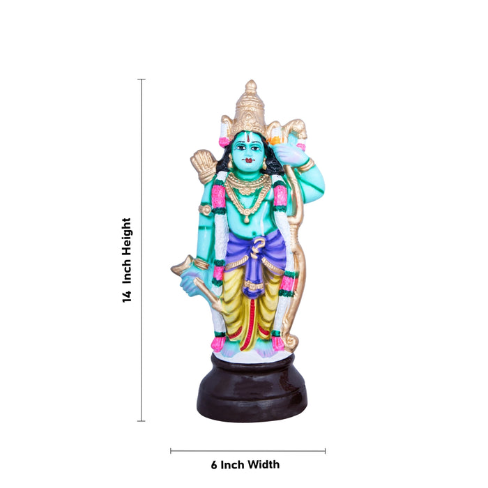 Ramar Paper Mache Golu Bommai Set - 14 x 6 Inches | Giri Golu Doll/ Navaratri Golu Bomma/Gombe/Bommai