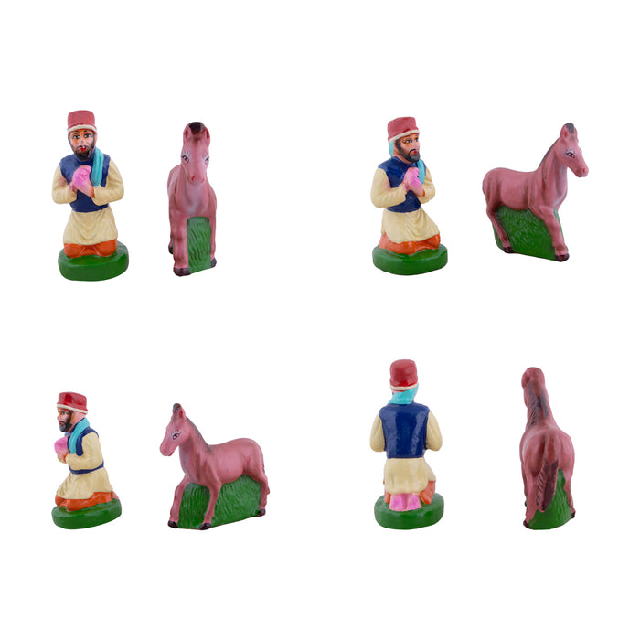 Sai Baba Clay Golu Bommai Set - 10 x 6 Inches | Giri Golu Doll/ Navaratri Golu Bomma/Gombe/Bommai