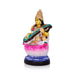 Saraswati Murti Clay Golu Bommai - 12 x 8 Inches | Giri Golu Doll/ Navaratri Golu Bomma/ Gombe/ Bommai - Clay Kolu Bommai