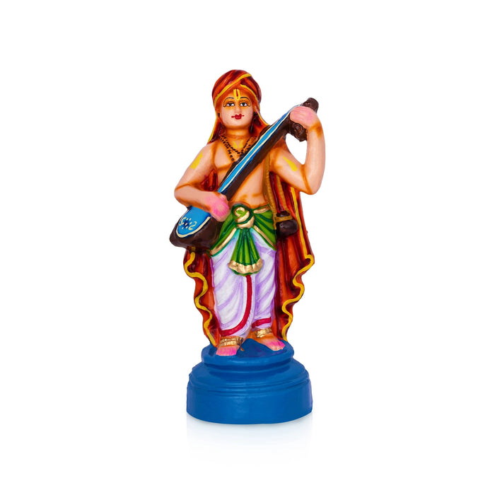 Purandharadasar Clay Golu Bommai - 11.5 x 4.5 Inches | Giri Golu Doll/ Navaratri Golu Bommalu/Bommai/Gombe