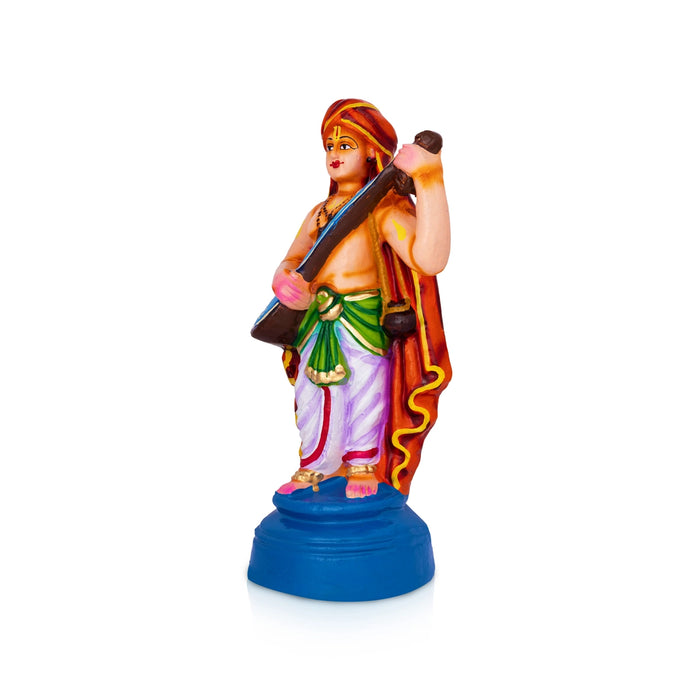 Purandharadasar Clay Golu Bommai - 11.5 x 4.5 Inches | Giri Golu Doll/ Navaratri Golu Bommalu/Bommai/Gombe