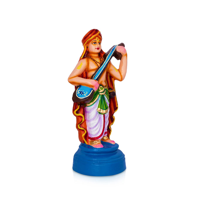 Purandharadasar Clay Golu Bommai - 11.5 x 4.5 Inches | Giri Golu Doll/ Navaratri Golu Bommalu/Bommai/Gombe